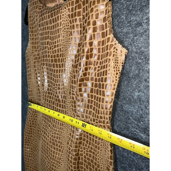 Selene Sport Vintage Alligator-Embossed Faux Leather Dress and Jacket Set - Picture 4 of 8